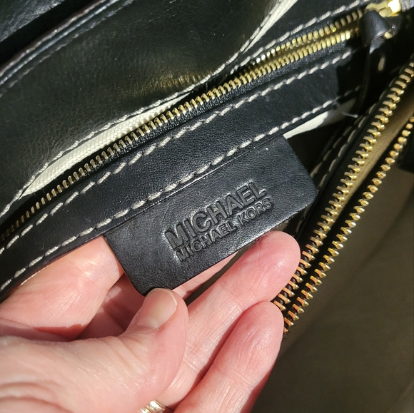 Michael Kors genuine leather studded satchel - Picture 7 of 7